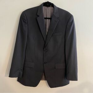Joseph Abboud Pinstriped Charcoal and Blue Men's Blazer